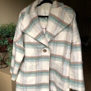 Anthropologie Plaid Coat (Brand new with tags)
